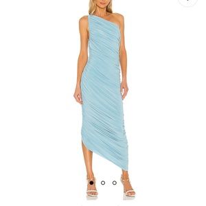 Norma Kamali Diana Gown in Powder Blue